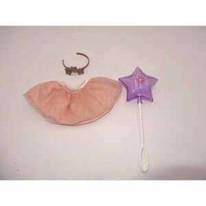 American‎ Girl Tenney Grant Sparkle Glitter Tulle Doll Skirt Tutu Headband Star